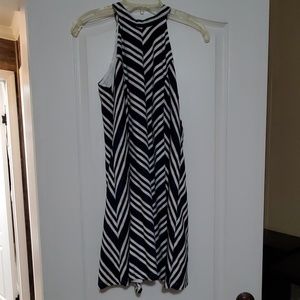 Navy and White Dress